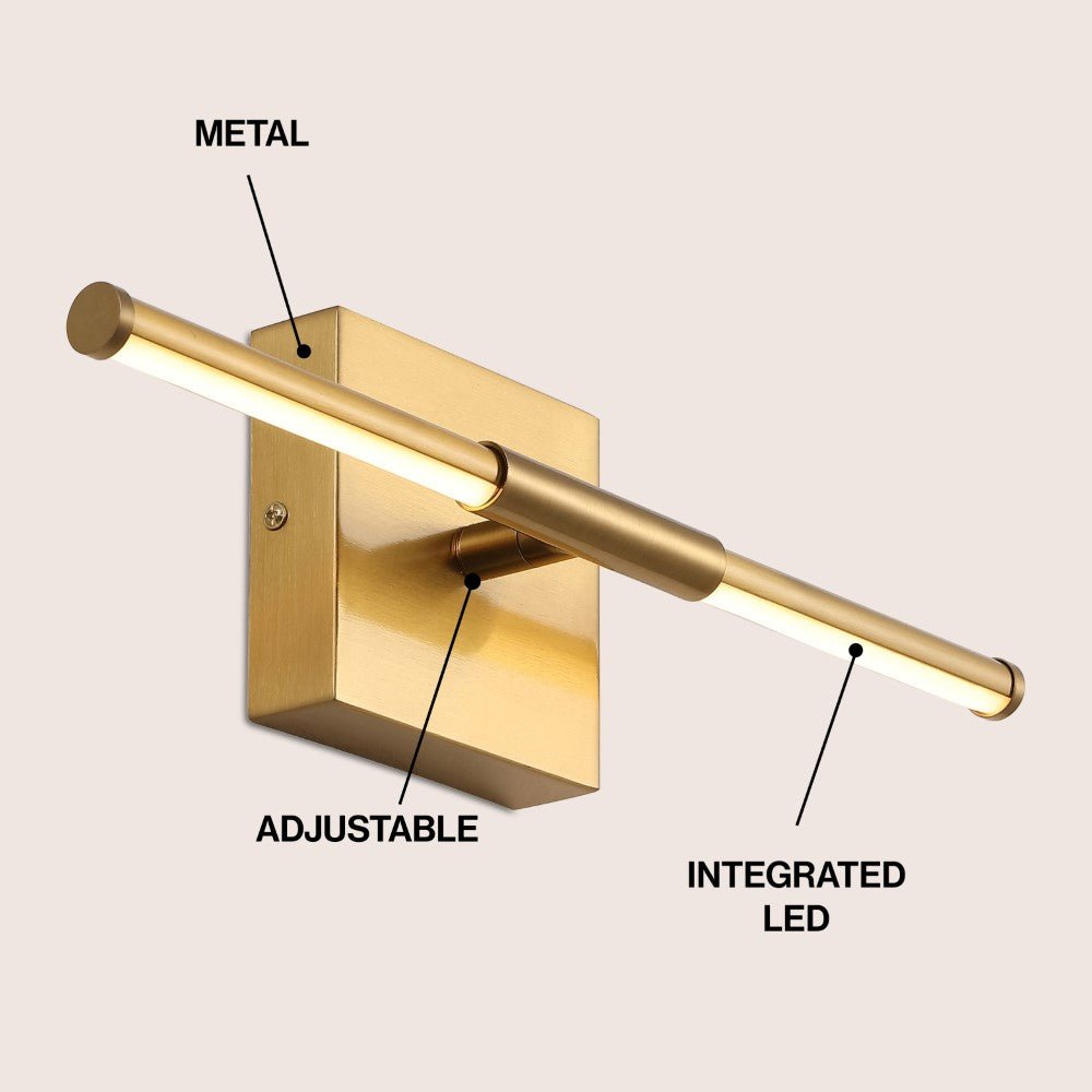 Euell Modern Minimalist Dimmable Integrated LED Metal Wall Sconce