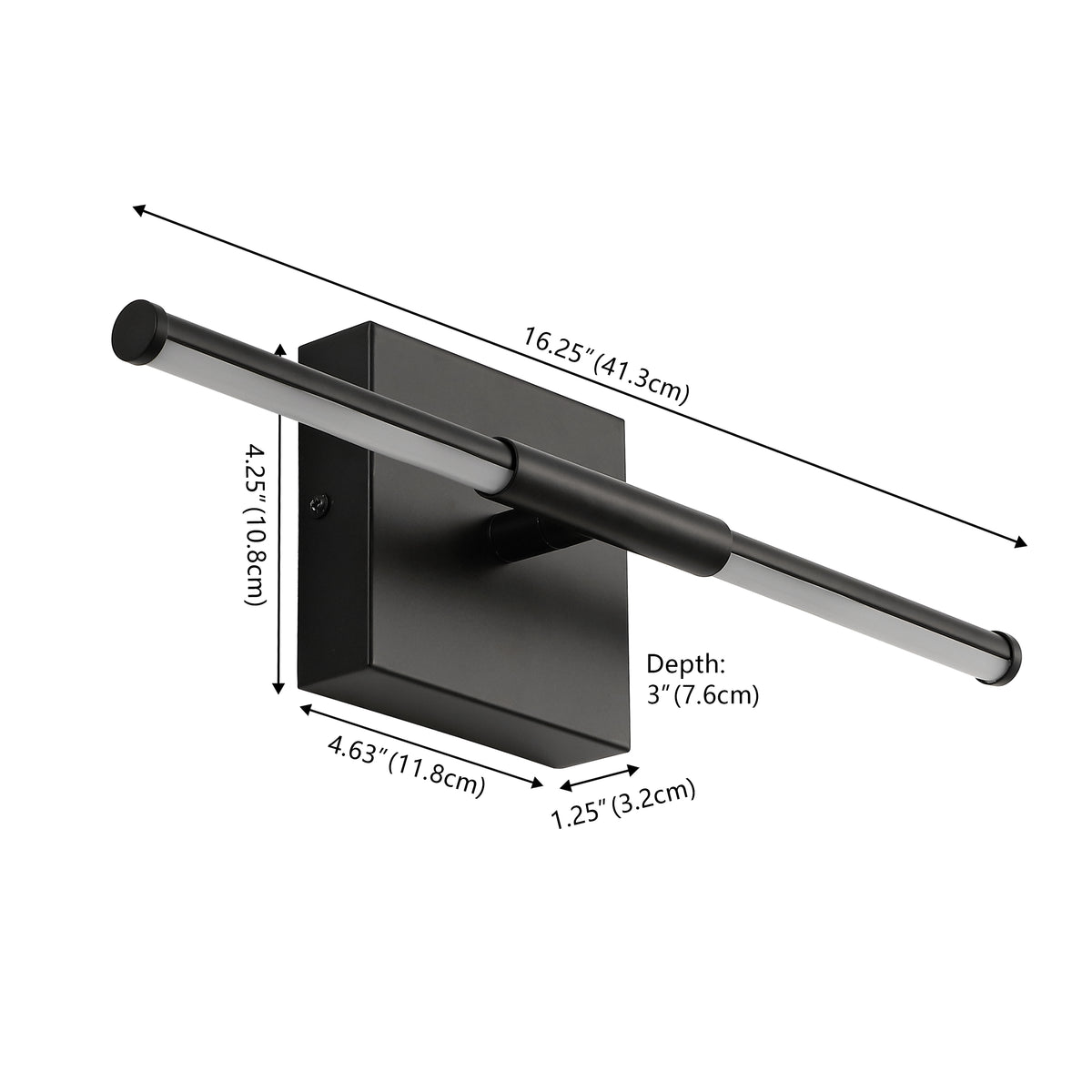 Euell Modern Minimalist Dimmable Integrated LED Metal Wall Sconce