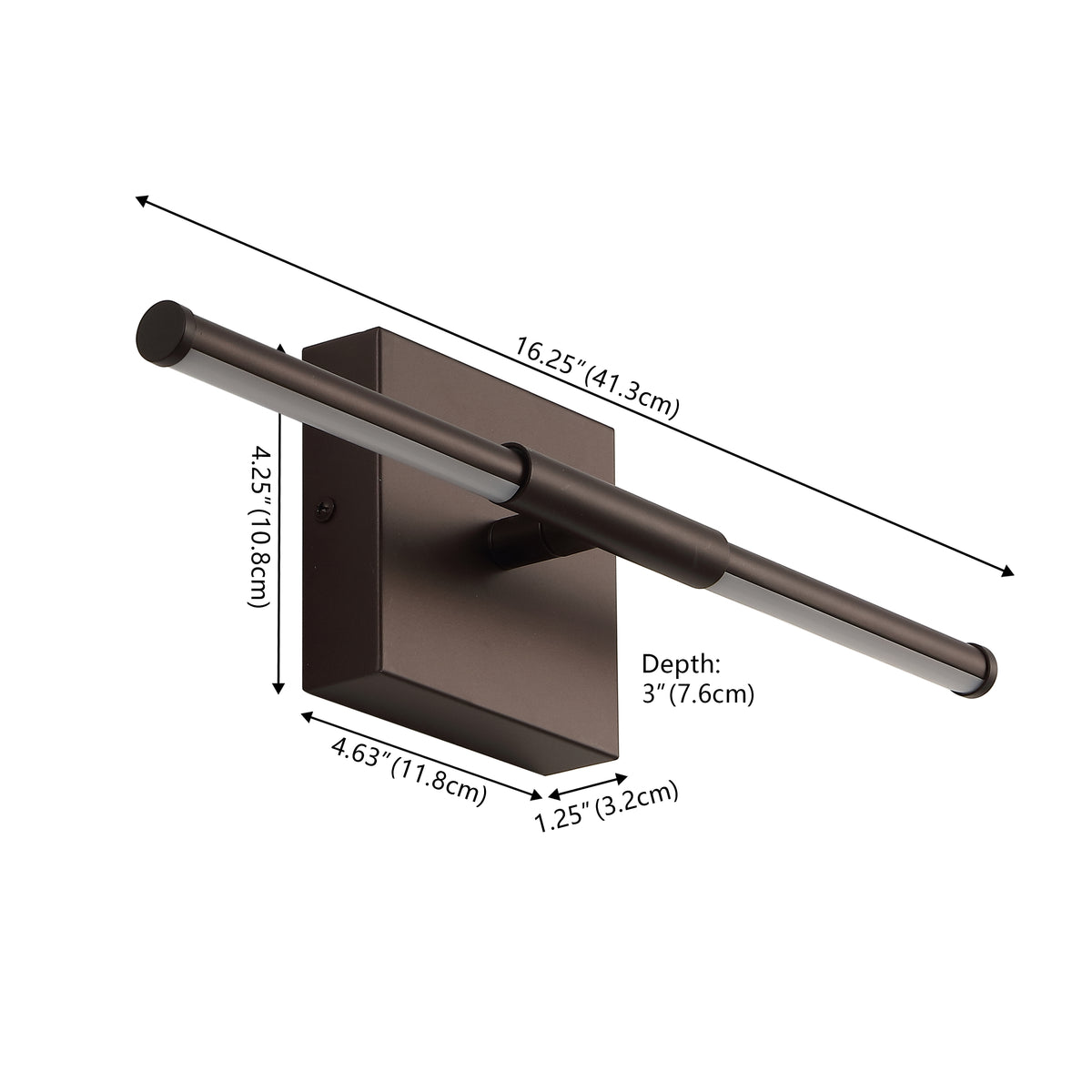 Euell Modern Minimalist Dimmable Integrated LED Metal Wall Sconce