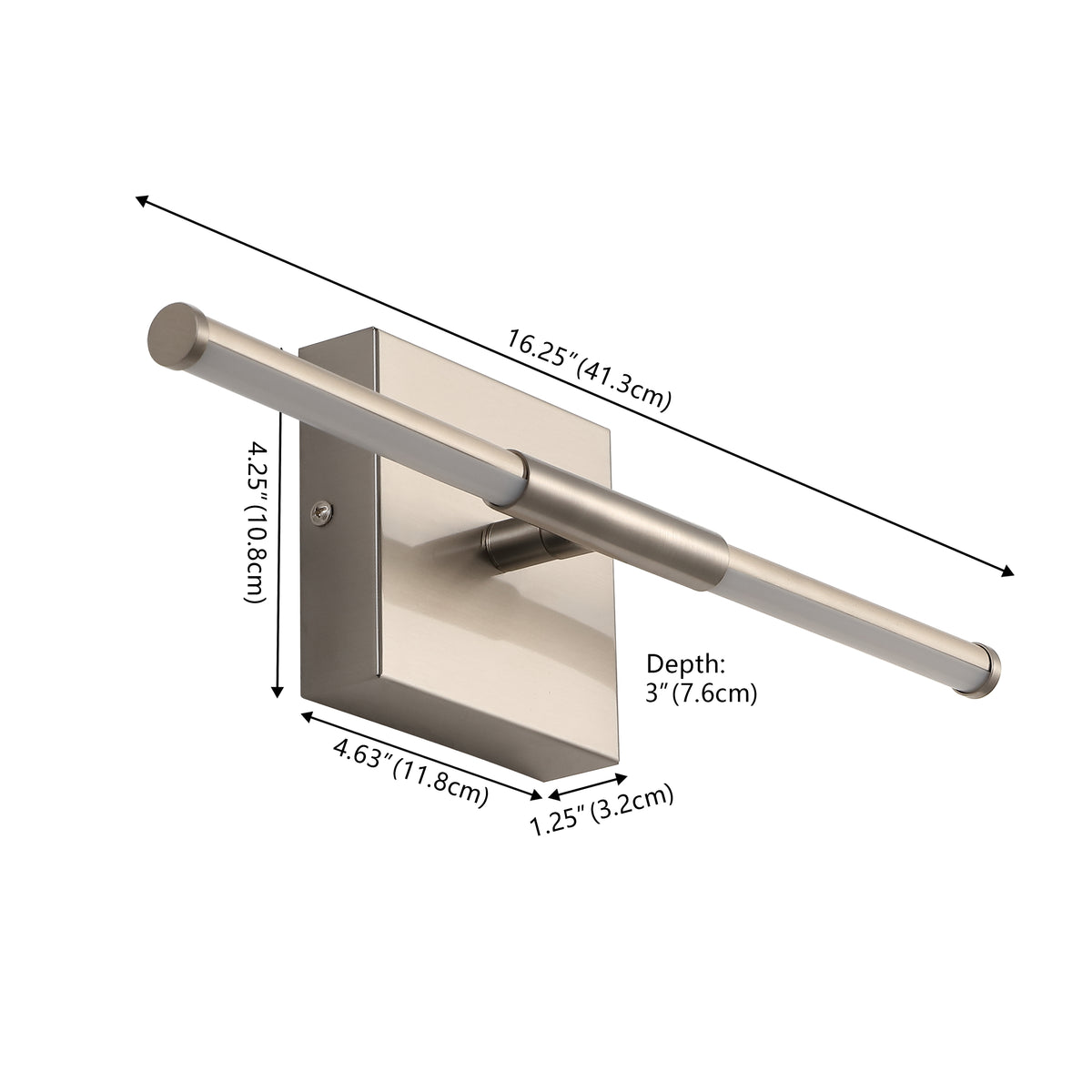 Euell Modern Minimalist Dimmable Integrated LED Metal Wall Sconce