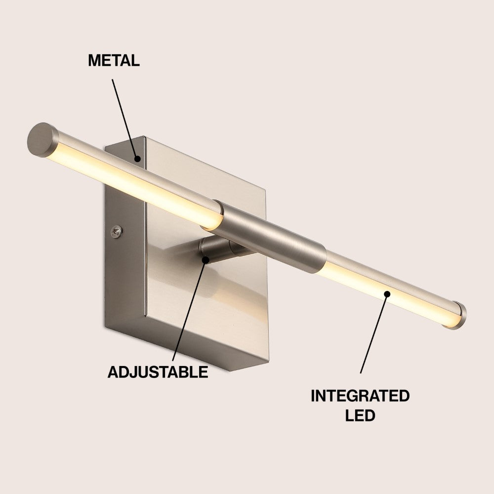 Euell Modern Minimalist Dimmable Integrated LED Metal Wall Sconce