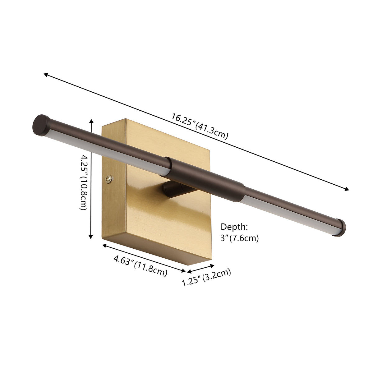 Euell Modern Minimalist Dimmable Integrated LED Metal Wall Sconce