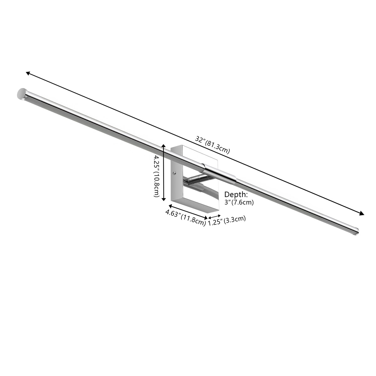 Euell Modern Minimalist Dimmable Integrated LED Metal Wall Sconce