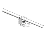 Euell Modern Minimalist Dimmable Integrated LED Metal Wall Sconce