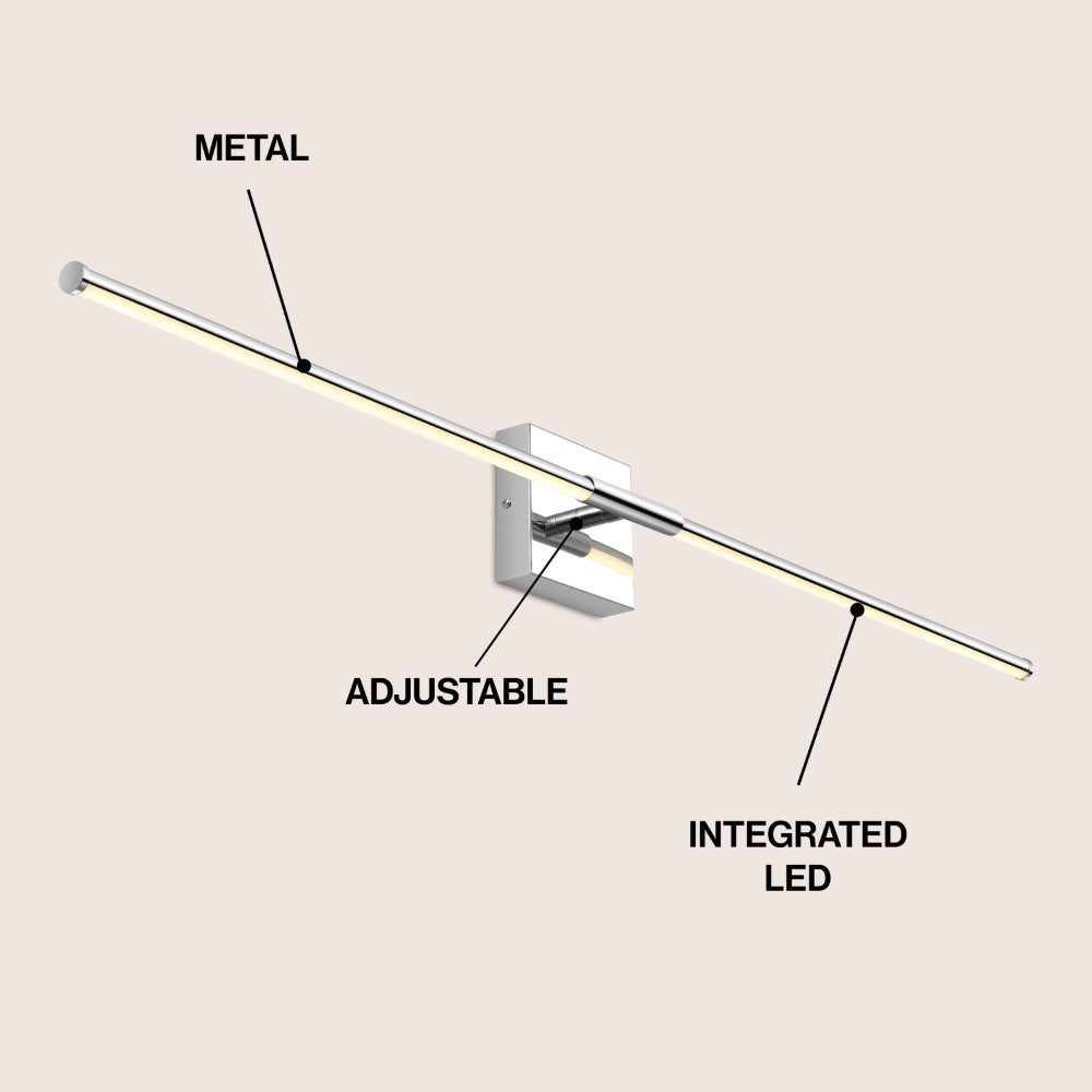 Euell Modern Minimalist Dimmable Integrated LED Metal Wall Sconce