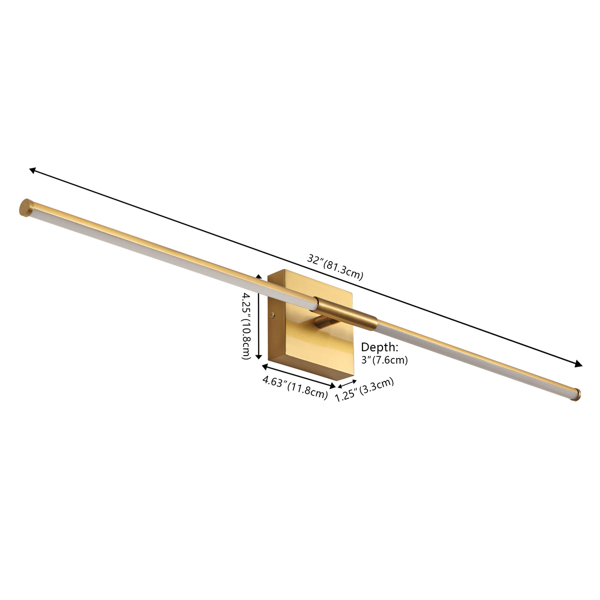 Euell Modern Minimalist Dimmable Integrated LED Metal Wall Sconce