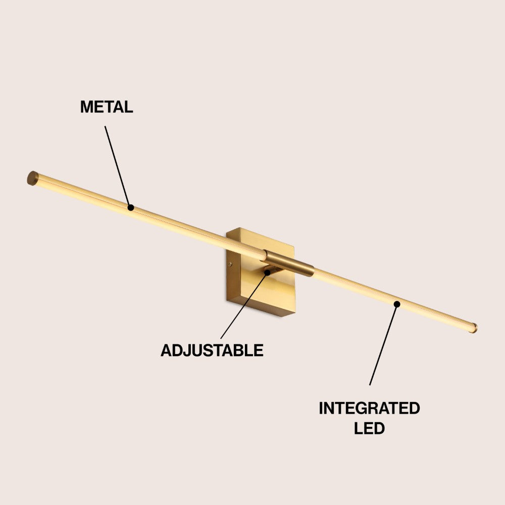 Euell Modern Minimalist Dimmable Integrated LED Metal Wall Sconce
