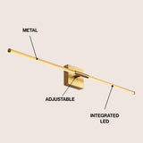 Euell Modern Minimalist Dimmable Integrated LED Metal Wall Sconce