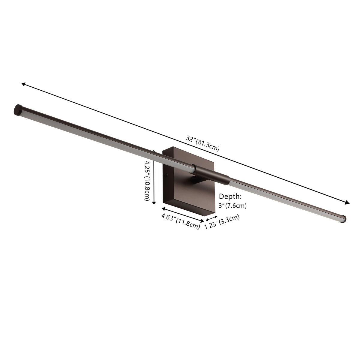 Euell Modern Minimalist Dimmable Integrated LED Metal Wall Sconce