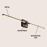 Euell Modern Minimalist Dimmable Integrated LED Metal Wall Sconce