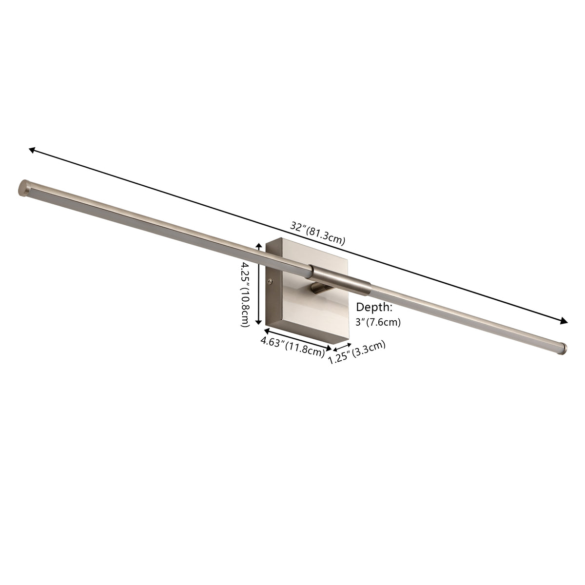 Euell Modern Minimalist Dimmable Integrated LED Metal Wall Sconce
