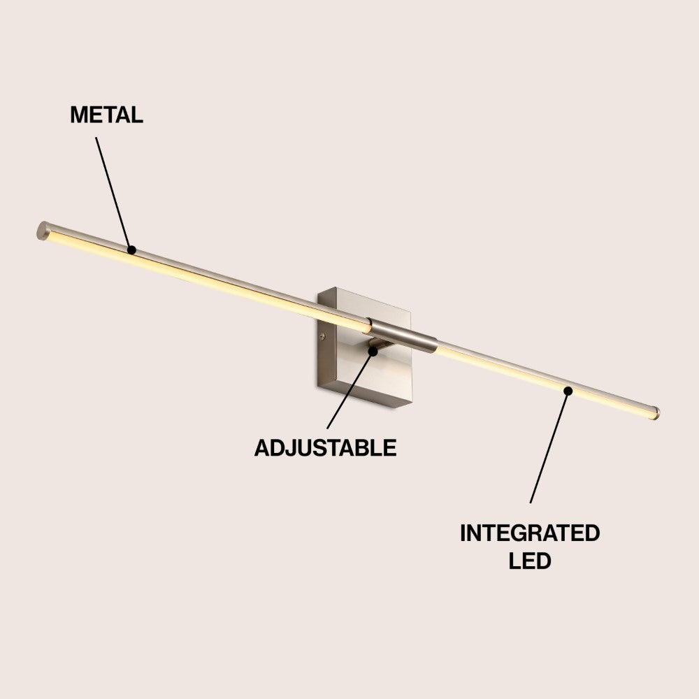 Euell Modern Minimalist Dimmable Integrated LED Metal Wall Sconce