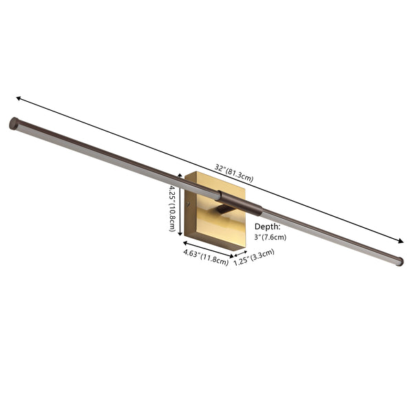 Dimension Image Oil Rubbed Bronze/Brass Gold / 32''