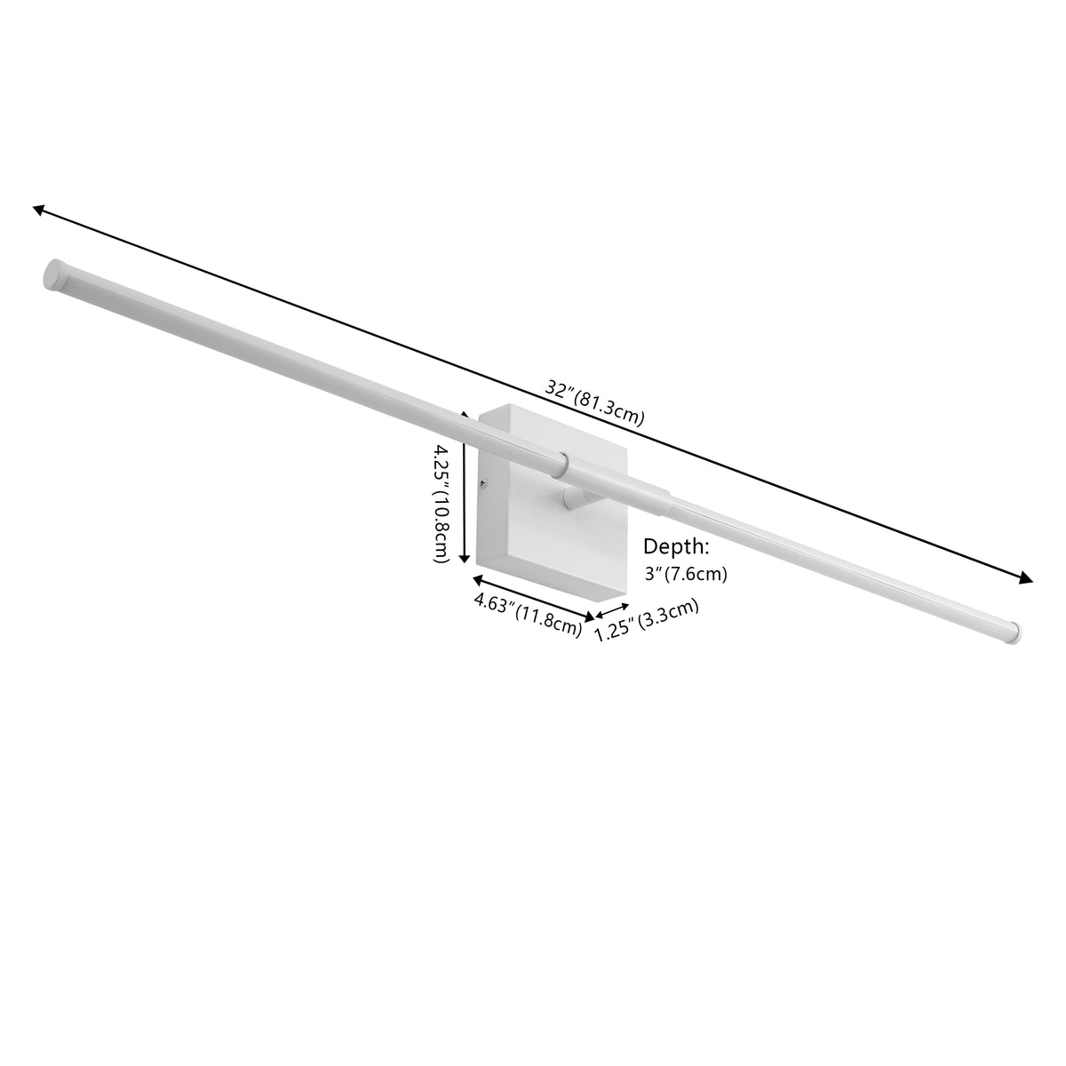 Euell Modern Minimalist Dimmable Integrated LED Metal Wall Sconce