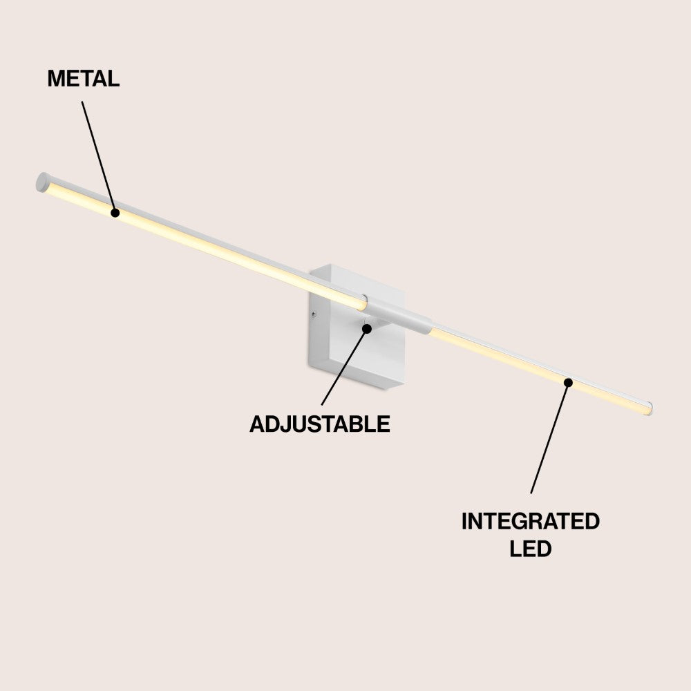 Euell Modern Minimalist Dimmable Integrated LED Metal Wall Sconce