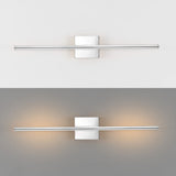 Aurava 28" Modern Minimalist Adjustable Dimmable Integrated LED Metal Wall Sconce