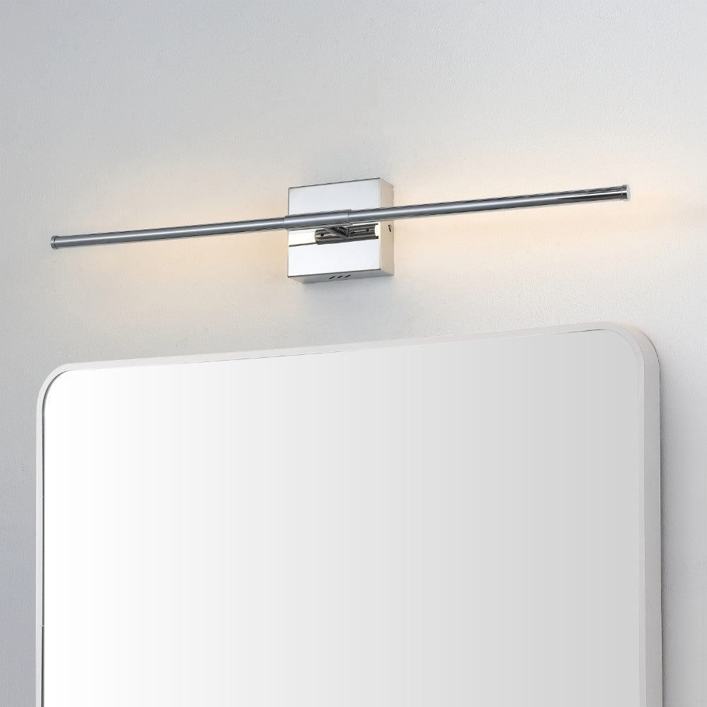 Aurava 28" Modern Minimalist Adjustable Dimmable Integrated LED Metal Wall Sconce