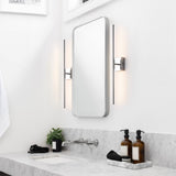 Aurava 28" Modern Minimalist Adjustable Dimmable Integrated LED Metal Wall Sconce