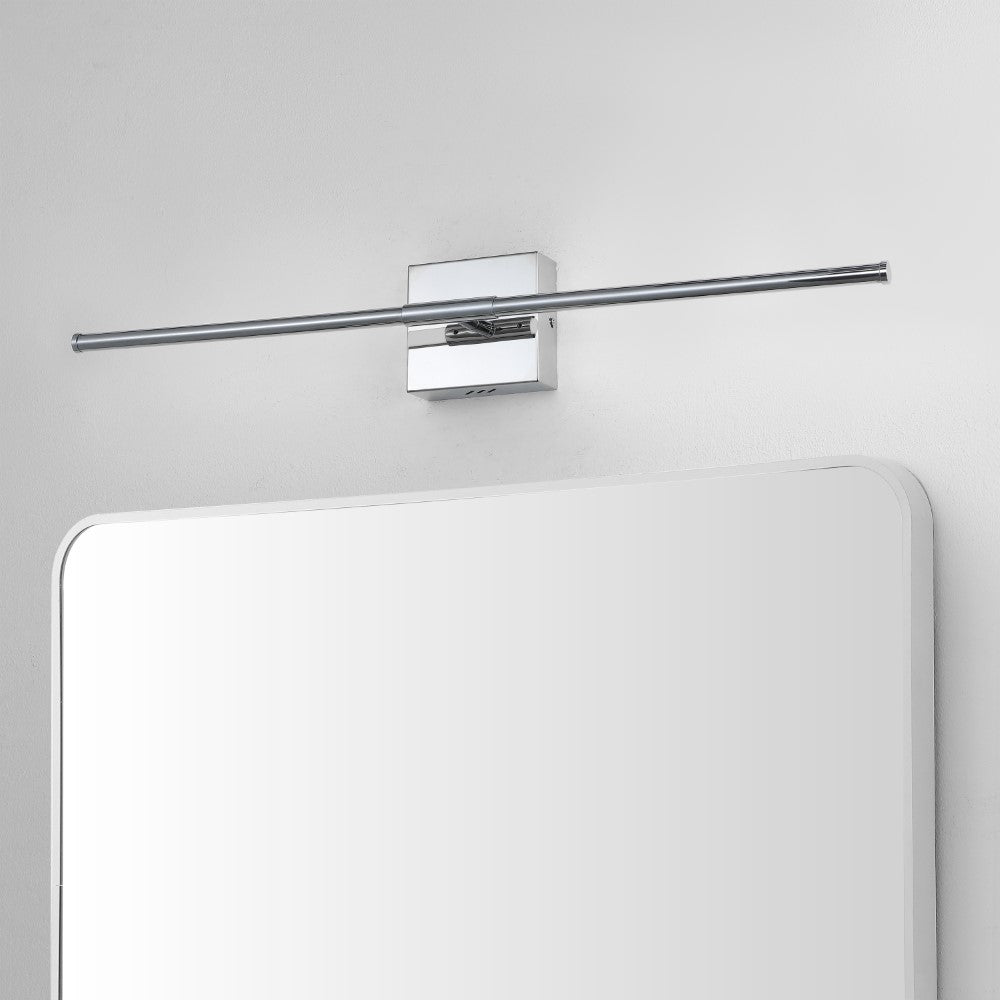 Aurava 28" Modern Minimalist Adjustable Dimmable Integrated LED Metal Wall Sconce