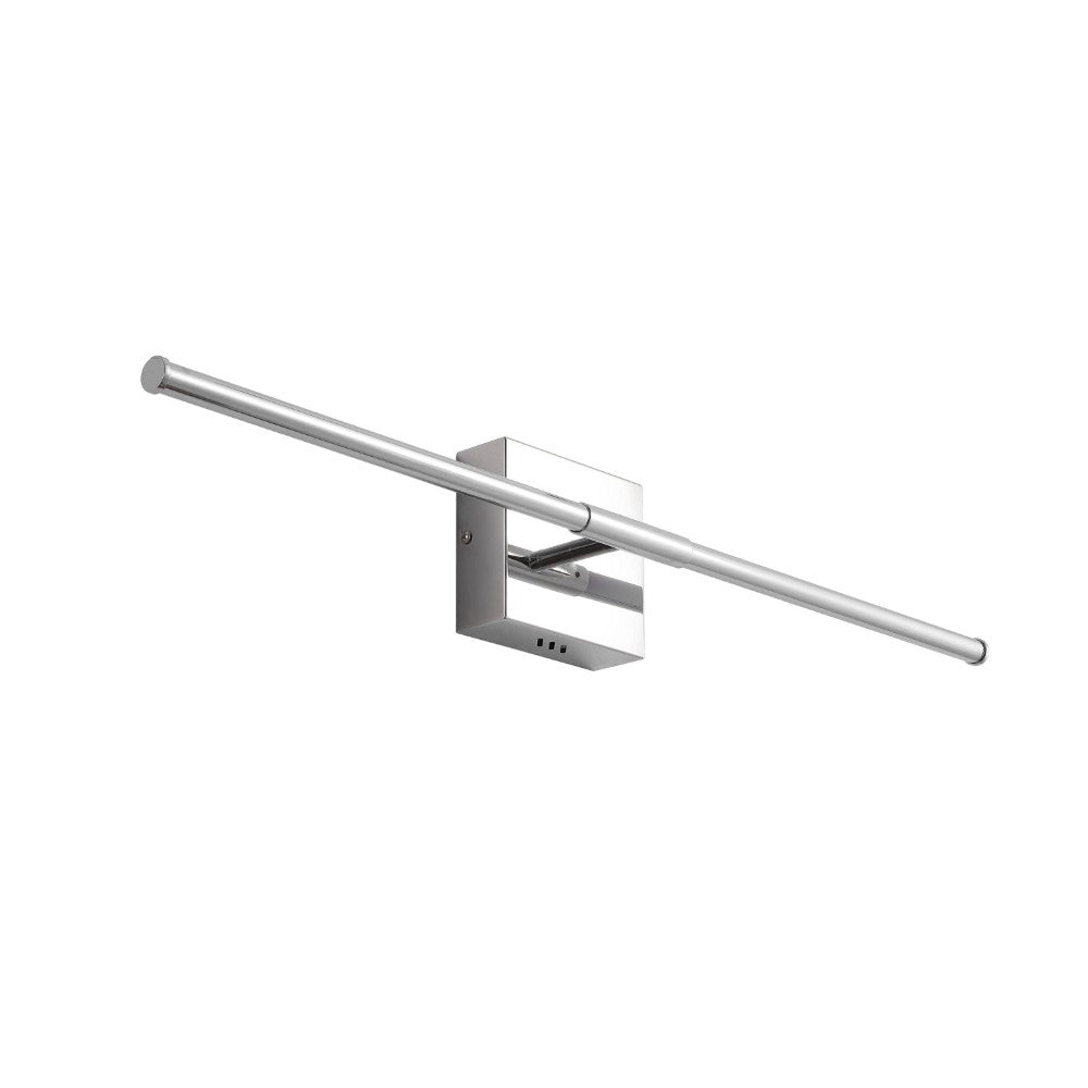 Aurava 28" Modern Minimalist Adjustable Dimmable Integrated LED Metal Wall Sconce