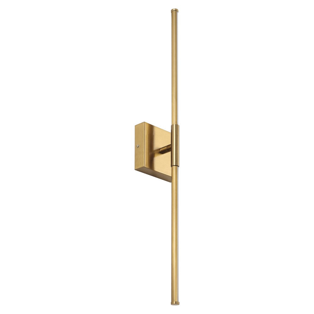 Aurava 28" Modern Minimalist Adjustable Dimmable Integrated LED Metal Wall Sconce