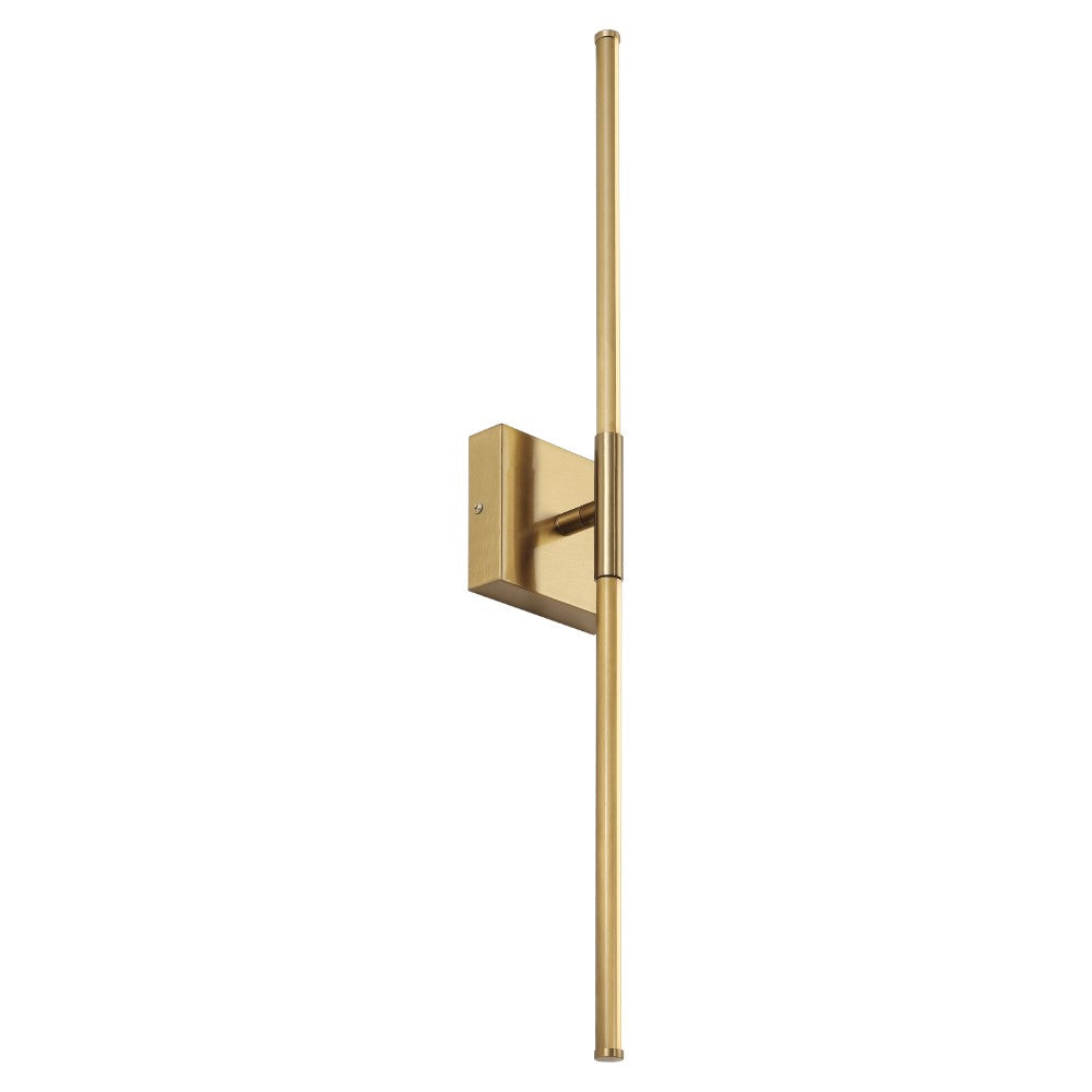 Aurava 28" Modern Minimalist Adjustable Dimmable Integrated LED Metal Wall Sconce