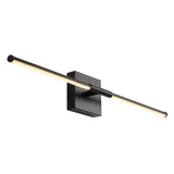 Aurava 28" Modern Minimalist Adjustable Dimmable Integrated LED Metal Wall Sconce