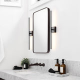 Aurava 28" Modern Minimalist Adjustable Dimmable Integrated LED Metal Wall Sconce