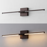 Aurava 28" Modern Minimalist Adjustable Dimmable Integrated LED Metal Wall Sconce