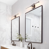Aurava 28" Modern Minimalist Adjustable Dimmable Integrated LED Metal Wall Sconce