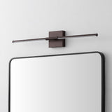 Aurava 28" Modern Minimalist Adjustable Dimmable Integrated LED Metal Wall Sconce