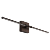 Aurava 28" Modern Minimalist Adjustable Dimmable Integrated LED Metal Wall Sconce