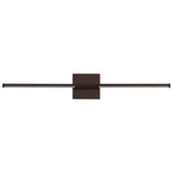 Aurava 28" Modern Minimalist Adjustable Dimmable Integrated LED Metal Wall Sconce