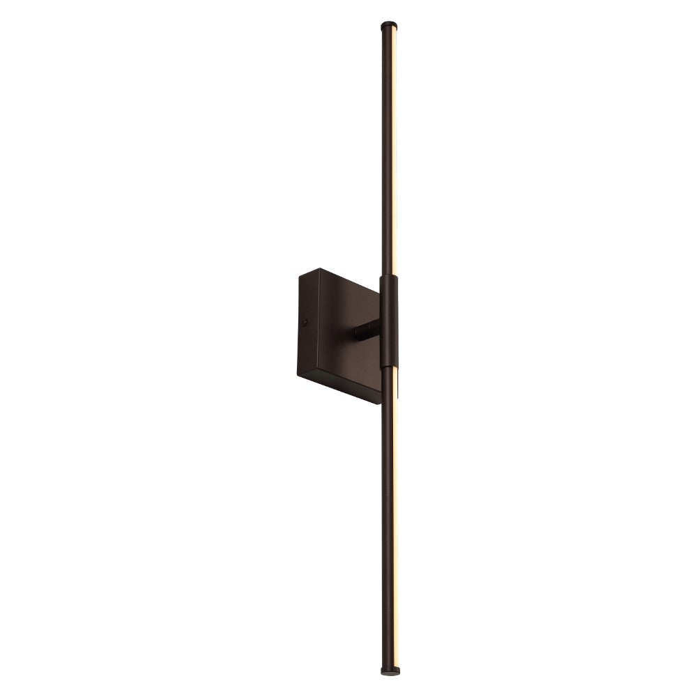 Aurava 28" Modern Minimalist Adjustable Dimmable Integrated LED Metal Wall Sconce