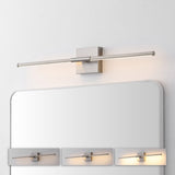 Aurava 28" Modern Minimalist Adjustable Dimmable Integrated LED Metal Wall Sconce