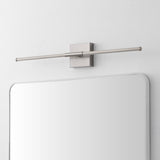 Aurava 28" Modern Minimalist Adjustable Dimmable Integrated LED Metal Wall Sconce