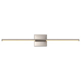 Aurava 28" Modern Minimalist Adjustable Dimmable Integrated LED Metal Wall Sconce