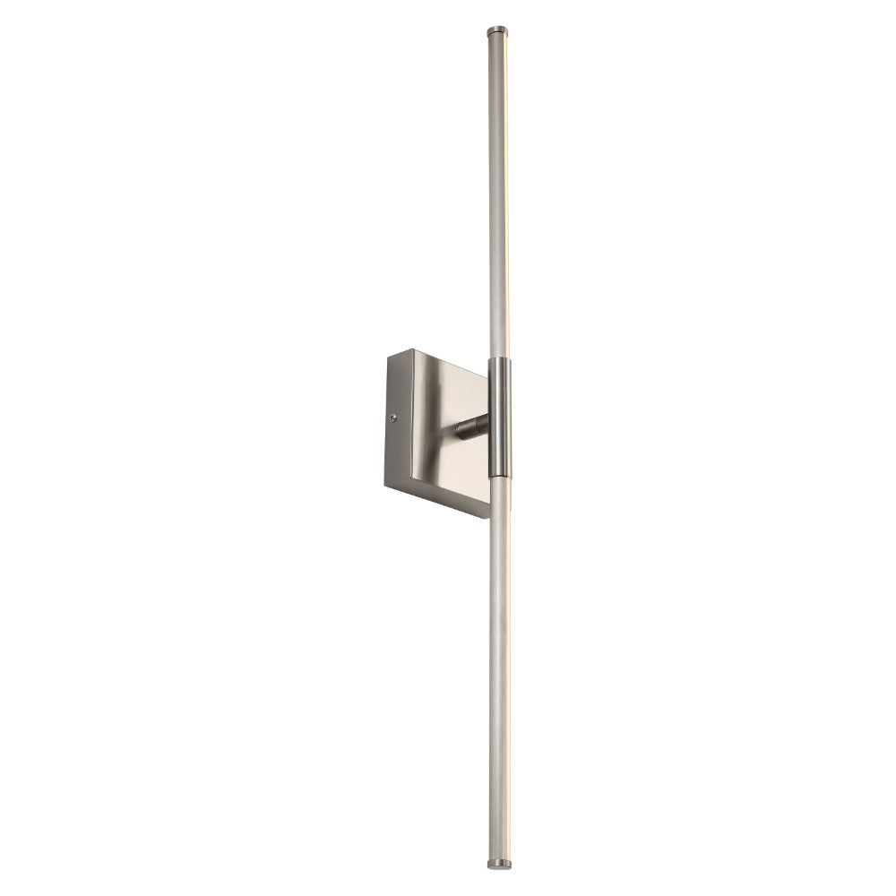 Aurava 28" Modern Minimalist Adjustable Dimmable Integrated LED Metal Wall Sconce