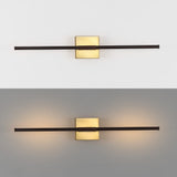Aurava 28" Modern Minimalist Adjustable Dimmable Integrated LED Metal Wall Sconce