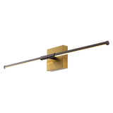 Aurava 28" Modern Minimalist Adjustable Dimmable Integrated LED Metal Wall Sconce