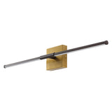 Aurava 28" Modern Minimalist Adjustable Dimmable Integrated LED Metal Wall Sconce