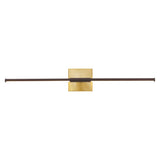 Aurava 28" Modern Minimalist Adjustable Dimmable Integrated LED Metal Wall Sconce