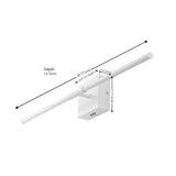 Aurava 28" Modern Minimalist Adjustable Dimmable Integrated LED Metal Wall Sconce