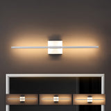 Aurava 28" Modern Minimalist Adjustable Dimmable Integrated LED Metal Wall Sconce
