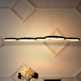 Barnaby 40.75" Bohemian Coastal Iron Linear Integrated LED Pendant