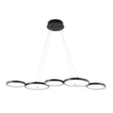 Barnaby 40.75" Bohemian Coastal Iron Linear Integrated LED Pendant