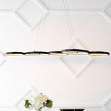 Barnaby 40.75" Bohemian Coastal Iron Linear Integrated LED Pendant