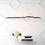 Barnaby 40.75" Bohemian Coastal Iron Linear Integrated LED Pendant