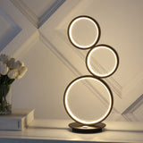 Sajan LED 17.25" 3-Light Bohemian Coastal Iron Integrated LED Table Lamp