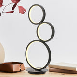Sajan LED 17.25" 3-Light Bohemian Coastal Iron Integrated LED Table Lamp
